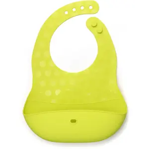 Comparateur de prix : BBLUV Ensemble 2 bavoirs et cuillère en silicone Pöket lime et grey