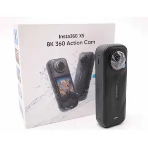 Insta360 X5, 8K Ultra HD, 72 MP, 120 fps, Wi-Fi, Bluetooth, 2400 mAh