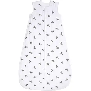 aden + anais - Gigoteuse pour Bébé - Turbulette en Mousseline 100% Coton - Gigoteuse Demi-Saison - Douce et Chaude - pour Emmaillotage - Nouveau-Né Fille et Garçon - 6-18 Mois - 1.5 TOG, Blanc et VertVendu paramazon