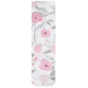 aden + anais - Maxi-lange grand format prélavé en mousseline 100% coton - Imprimé Ma Fleur - Garden Party - 120 cm x 120 cm