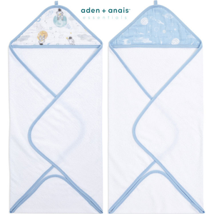 aden + anais Lot de 2 capes de bain en coton Space Explorers (76 x 76 cm)