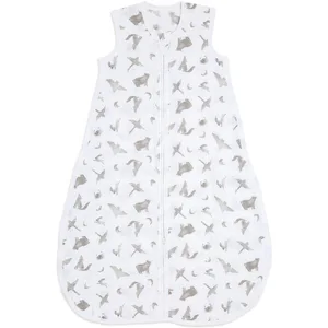 aden + anais Map The Stars Gigoteuse légère - Pack de 1 | Gigoteuse 100% Mousseline de Coton Biologique | Sac de Couchage Doux et léger à Fermeture éclair pour garçons et Filles | 0-6 Mois