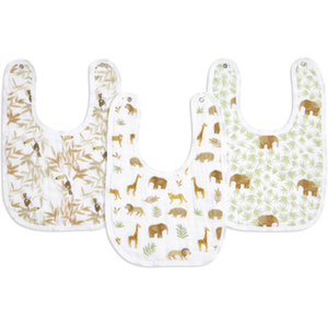 aden+anais essentials Bavoir bébé Tanzania mousseline coton lot de 3 pas cher