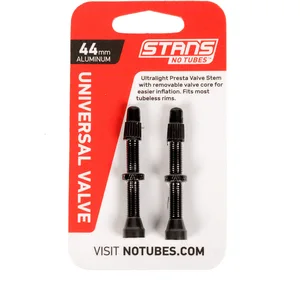 Paire de valves tubeless stan s alloy valves presta noir pas cher