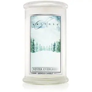 Kringle Candle Winter Evergreen bougie parfumée 624 g pas cher