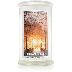 Kringle Candle Snowy Bridge bougie parfumée 624 g pas cher