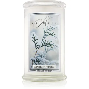 Kringle Candle Winter Cypress bougie parfumée 624 g pas cher