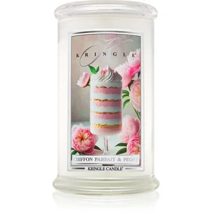 Kringle Candle Chiffon Parfait & Peony bougie parfumée 623 g pas cher