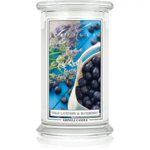 Kringle Candle Classic Wild Lavender & Blueberry bougie parfumée 623 g pas cher