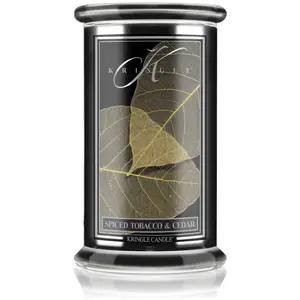 Kringle Candle Spiced Tobacco & Cedar bougie parfumée 623 g pas cher