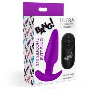 Plug Anal Télécommandé 21X Silicone BANG! pas cher