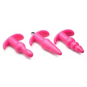 Frisky Thrill Trio Plug anal - Lot de 3 - Rose pas cher