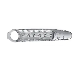 Comparateur de prix : Size Matters Manchon extenseur pour pénis avec noeuds - Transparent