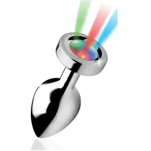 Comparateur de prix : XR Brands Plug anal métal lumineux Light Up medium