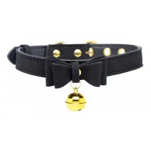 Master Series Golden Kitty Collier avec grelot félin - Noir/DoréVendu parrue-des-plaisirs