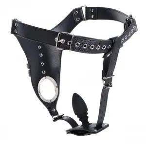 Comparateur de prix : Strict Ceinture de chasteté pénienne avec plug anal en silicone