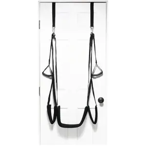 Bedroom Bliss Balançoire de porte pour amoureux - Noir