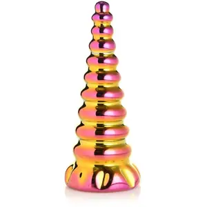 Comparateur de prix : Creature Cocks XR Brands - Dildo en Verre Arc-en-ciel Crépusculaire
