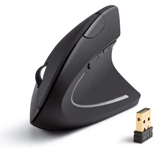 Anker Vertical Ergonomic - Souris verticale - optique - 6 boutons - sans fil - 2.4 GHz - récepteur sans fil USB - noirVendu parfnac