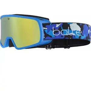 Bolle Masque Bollé Nevada bleu camouflage avec verre à effet miroir Sunshine enfant pas cher