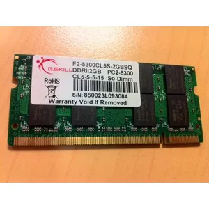 G.Skill SODIMM 2Go DDR2-SDRAM - F2-5300CL5S-2GBSQ pas cher