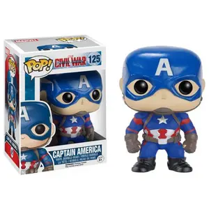 Figurine Funko Pop Marvel Civil War Captain America 9 cm pas cher