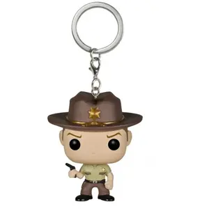 Funko Porte Clé Walking Dead - Rick Grimes Pocket Pop 4cm pas cher