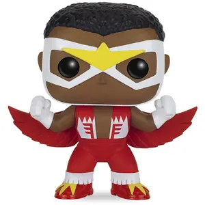 Figurine - Funko - Falcon - 10 cm - Noir - Collection Marvel pas cher
