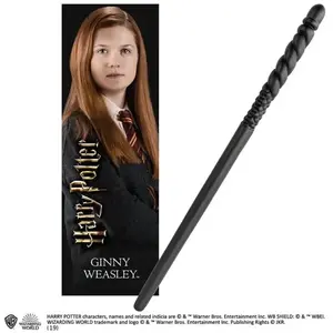 Harry Potter BAGUETTE EN PVC 30CM AVEC PRISMATIQUE BOOKMAR DE GINNY WEASLEY, COLLEC TU pas cher