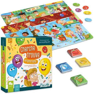 PASSE TEMPS Placote Cherche et Trouve Les Émotions - Jeu éducatif, 2 ans à 5 ans, PLA19 pas cher