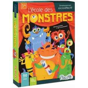 PASSE TEMPS Jeu éducatif - Placote - L'École des Monstres - 3 ans - 30 min - Mixte pas cher