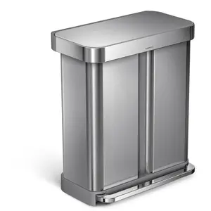 Comparateur de prix : Simplehuman Poubelle à pédale CW2025 58 Litres Tri sélectif