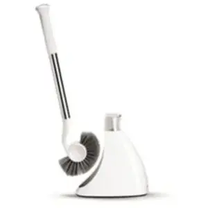 simplehuman Brosse WC en Acier Inoxydable et Plastique Blanc pas cher
