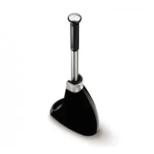 simplehuman BT1084 brosse WC, acier inoxydable + plastique noir pas cher