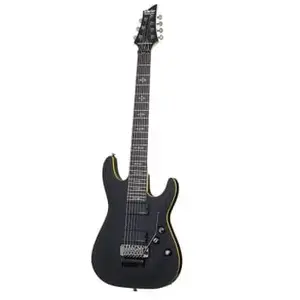 Comparateur de prix : Schecter Guitare Électrique Schecter Demon-7 Fr Aged Black Satin