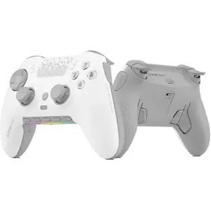 SCUF ENVISION PRO Contrôleur de Jeu Seulement PC Sans Fil - Cinq Touches G-Keys Amovibles - Palettes Arrière Amovibles - Déclencheurs Instantanés - Compatible iCUE - Blanc