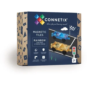 CONNETIX Construction Carreaux Magnetiques Arc-en-Ciel Pack Voiture, 2 Pièces pas cher