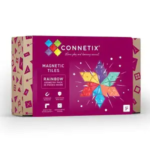 Connetix Pack géométrie Arc-en-Ciel 30 pièces pas cher