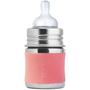 Comparateur de prix : Pura Biberon En Inox 150 Ml - Moss Rose