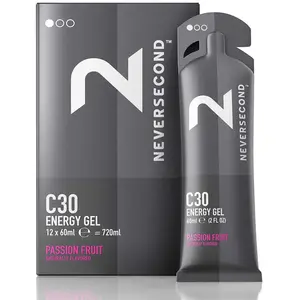 Comparateur de prix : Gel Énergétique Neversecond C30 Fruit de la Passion Boîte de 12 Unités