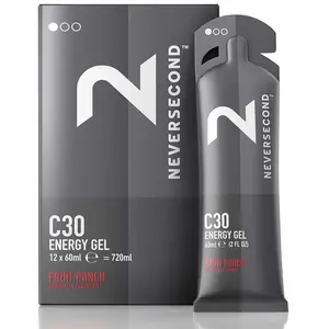 Comparateur de prix : Gel énergétique Neversecond C30 60 ml punch aux fruits (12 unités)