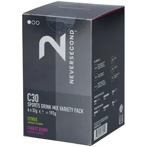 Comparateur de prix : Boisson Neversecond C30 Sports 32 g saveur baies d'agrumes (6 unités)