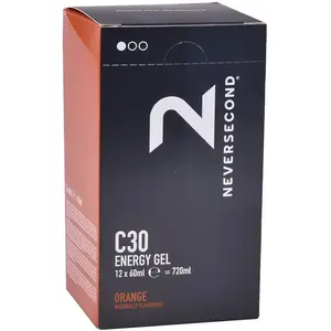 Comparateur de prix : Neversecond Boîte De Gels énergétiques C30 Orange 60ml 12 Unités One Size