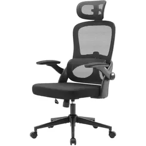 Sihoo M102C Fauteuil de Bureau Ergonomique, Dossier Haut, Accoudoirs Rabattables, Soutien Lombaire Réglable, Appuie-Tête, Noir pas cher