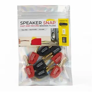 Fiches bananes Speaker Snap Fiches bananes Auto (lot de 8)