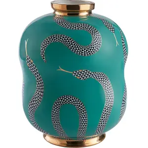 Jonathan Adler - Vase Eden - Vert - Porcelaine émaillé - Designer Jona...