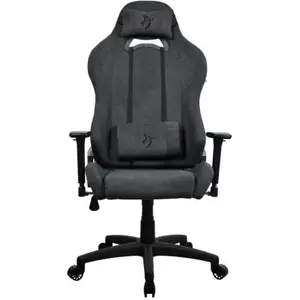 Comparateur de prix : Chaise de jeu ergonomique en tissu doux Arozzi Torretta gris foncé