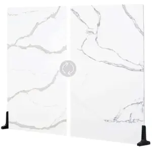 V-Flat Fond pour photographie Bleu Carrara/Calacatta Gold - XL pas cher