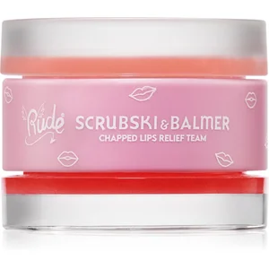 Rude Cosmetics Scrubski & Balmer baume et exfoliant lèvres teinte Grap... pas cher
