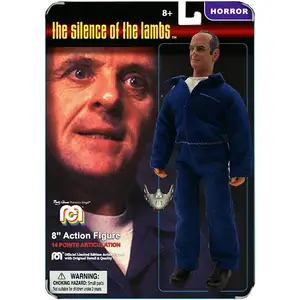 Mego 20 cm Le Silence des agneaux Figurine articulée Hannibal Lecter (Variante carte)